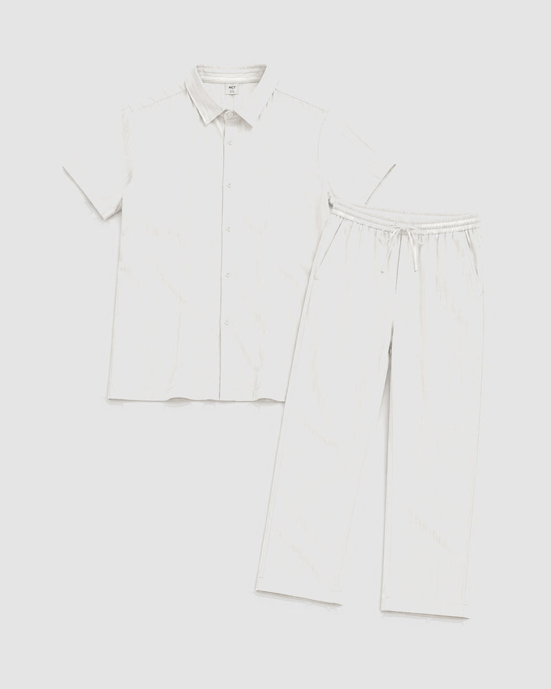 Heren business-casualset met overhemd en slim-fitbroek