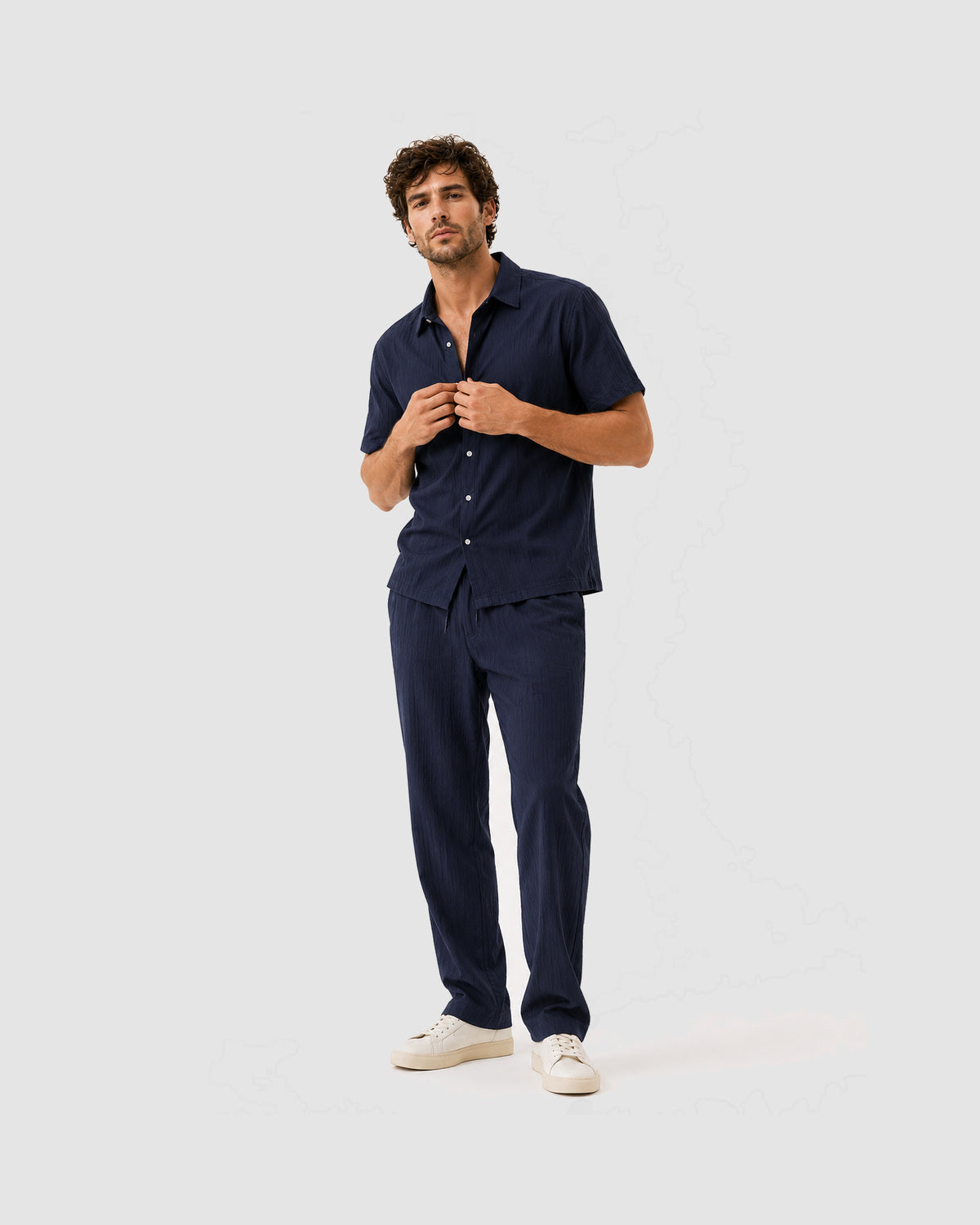 Herren Business-Casual Set mit Hemd und Slim-Fit-Hose, Bild 11