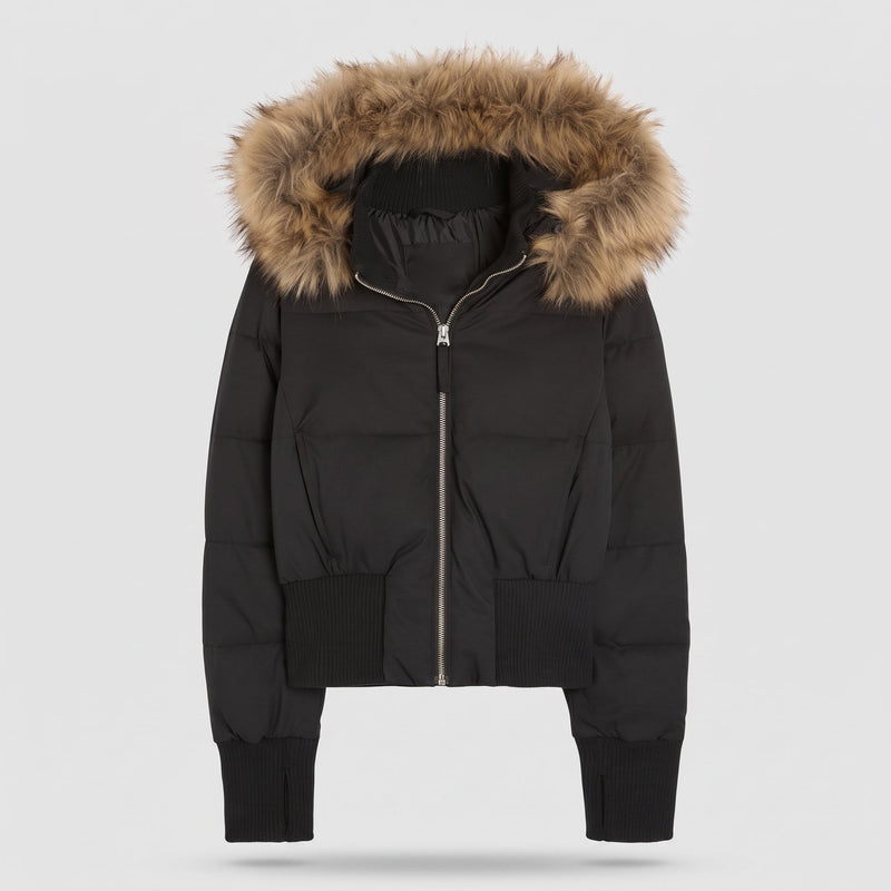 Damen Elegante Gesteppte Winterjacke