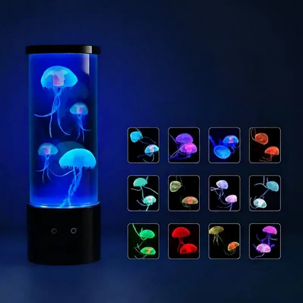 LED-Stimmungslampe Quallen-Aquarium mit Farbwechsel – Ansicht 6