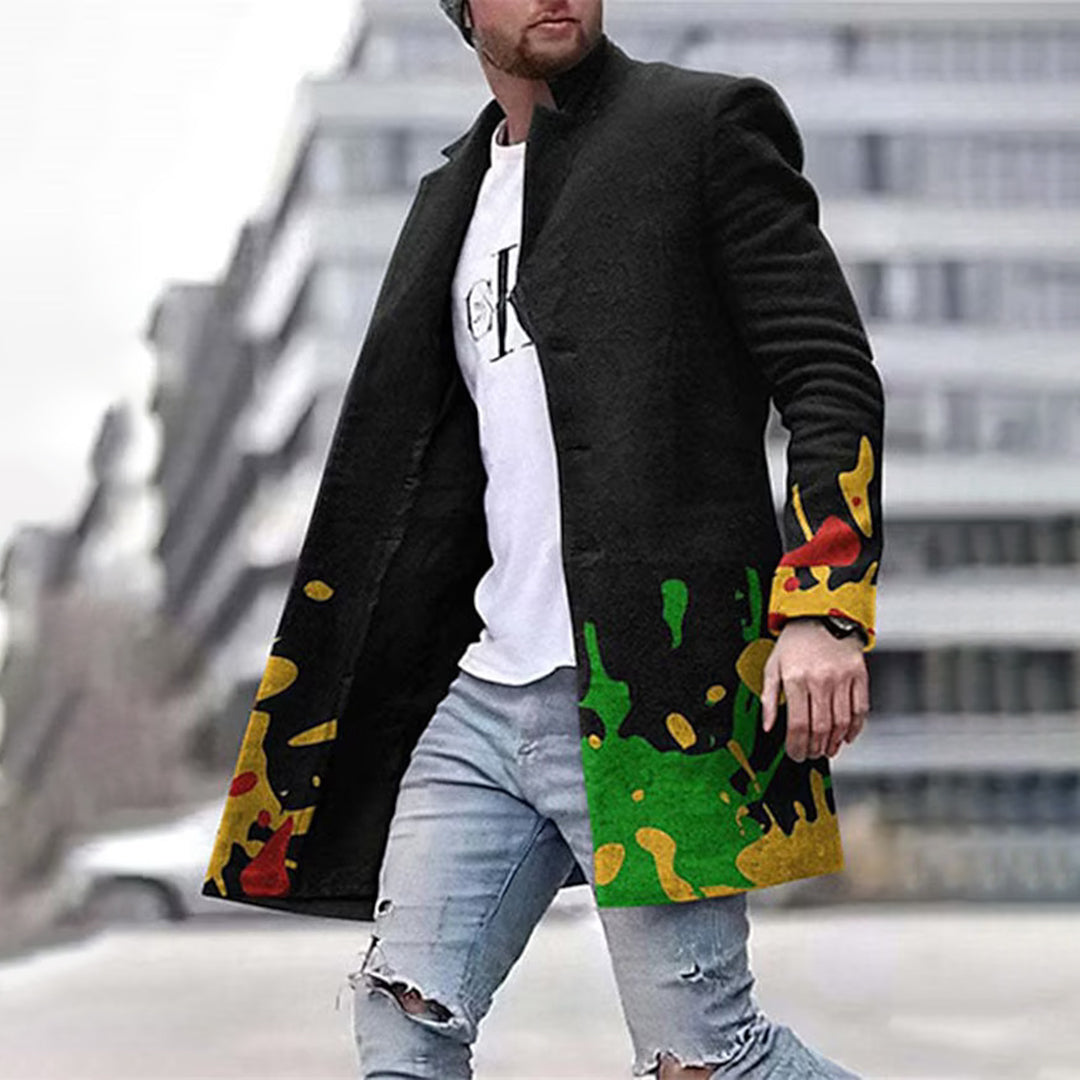 Herren Modejacke - Einzigartiges Abstraktes Muster, Laurent