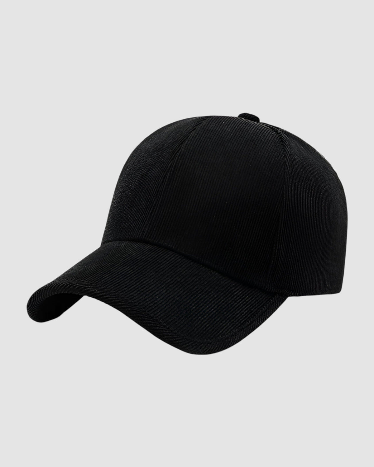 Herren Snapback Cap aus Cord, verstellbar – Olivgrün in Schwarz