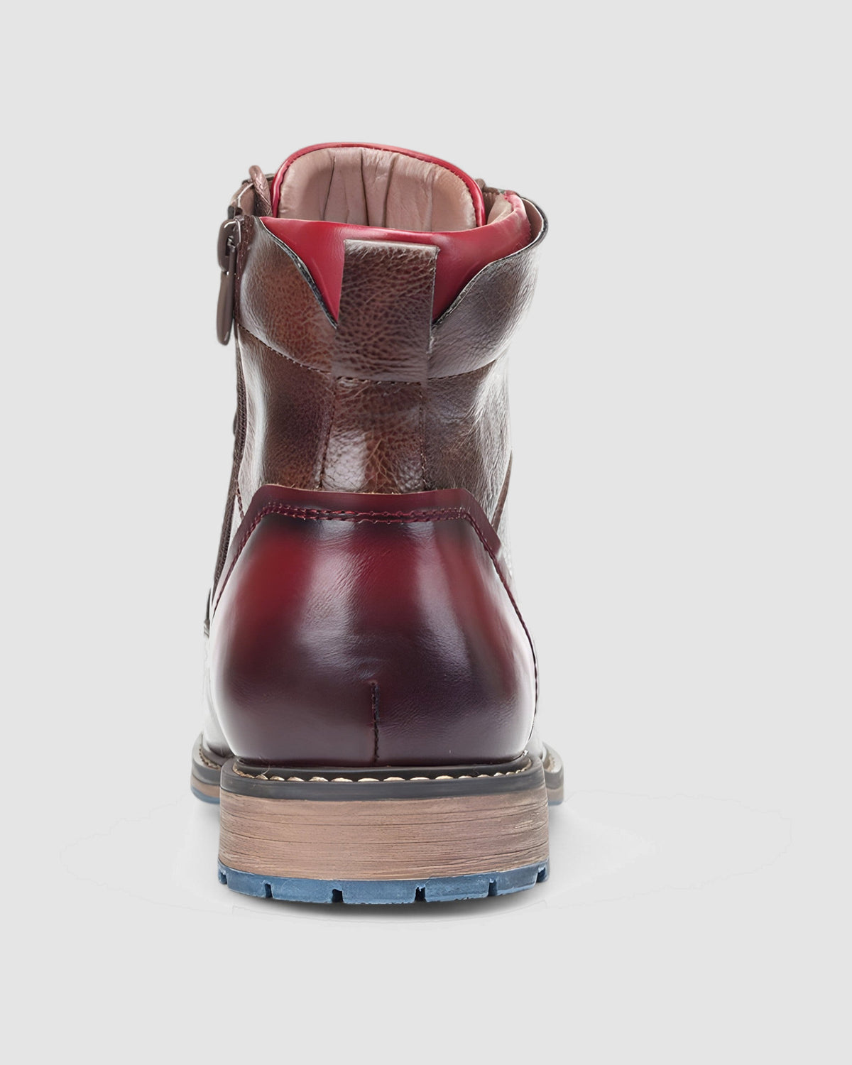 Herren Oxford-Stiefel aus Leder in Braun