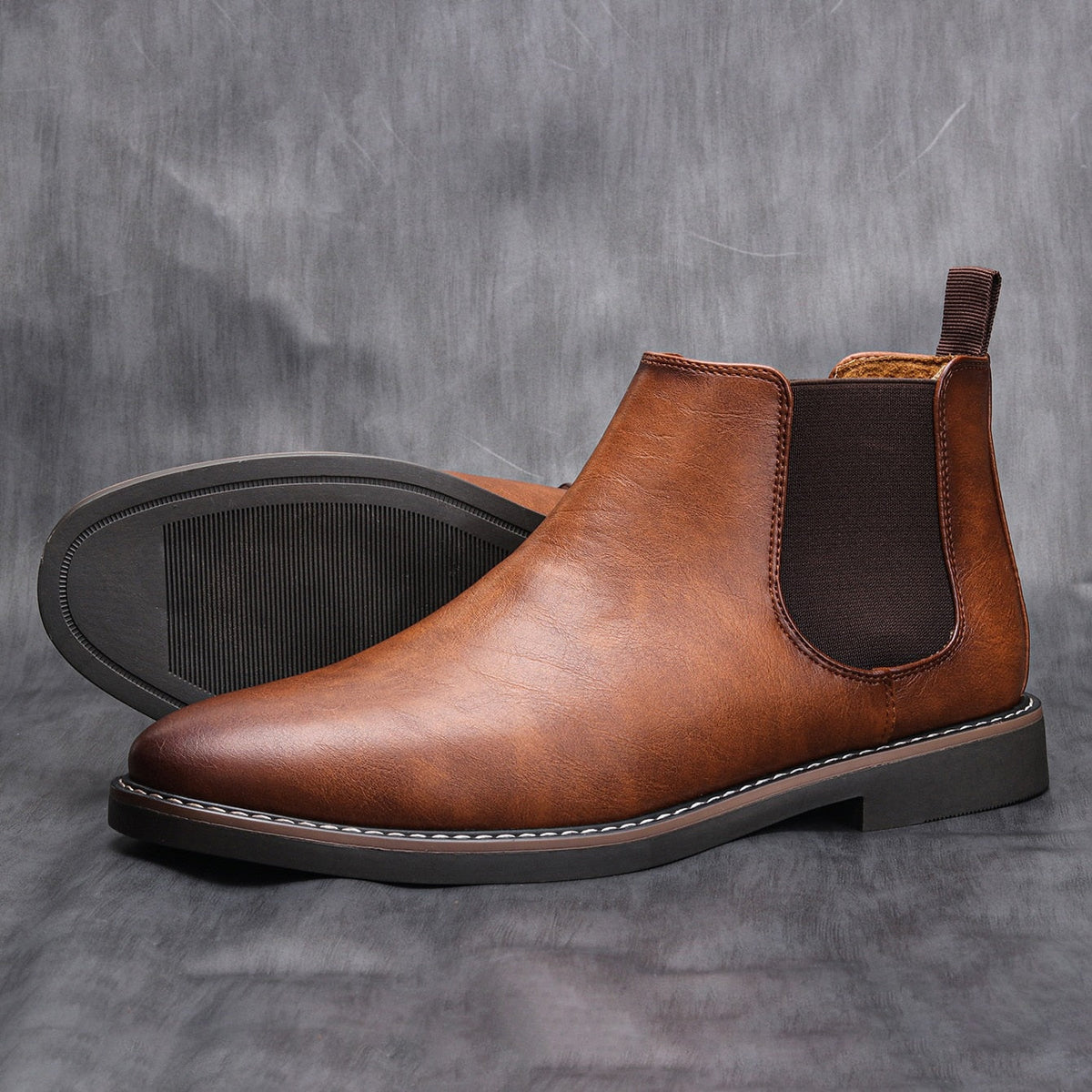 Herren Chelsea-Boots mit elastischen Seiteneinsätzen