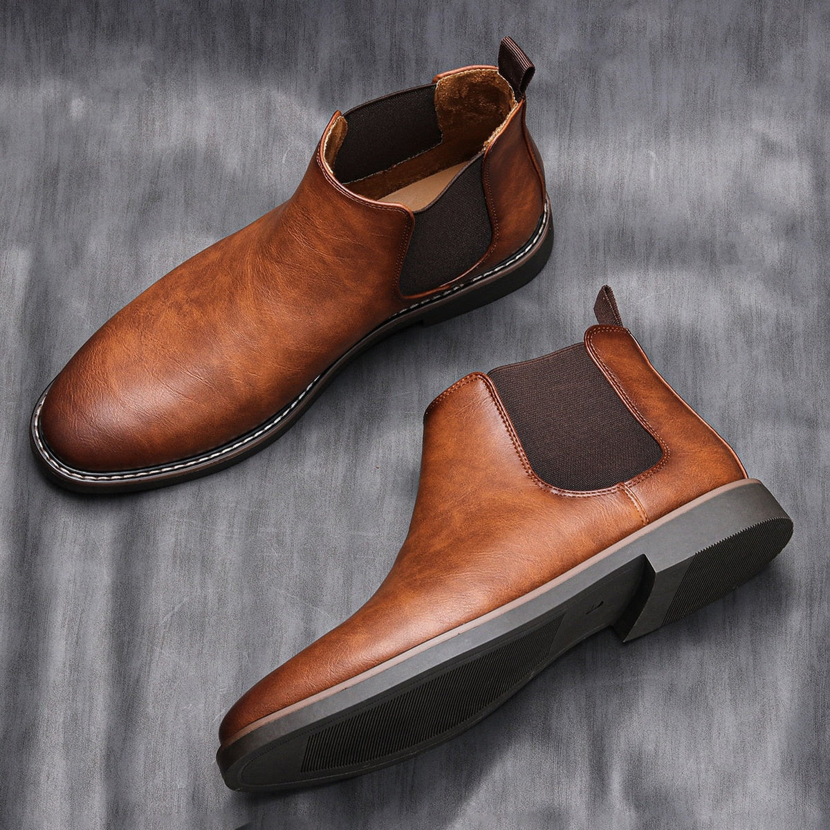 Herren Chelsea-Boots mit elastischen Seiteneinsätzen