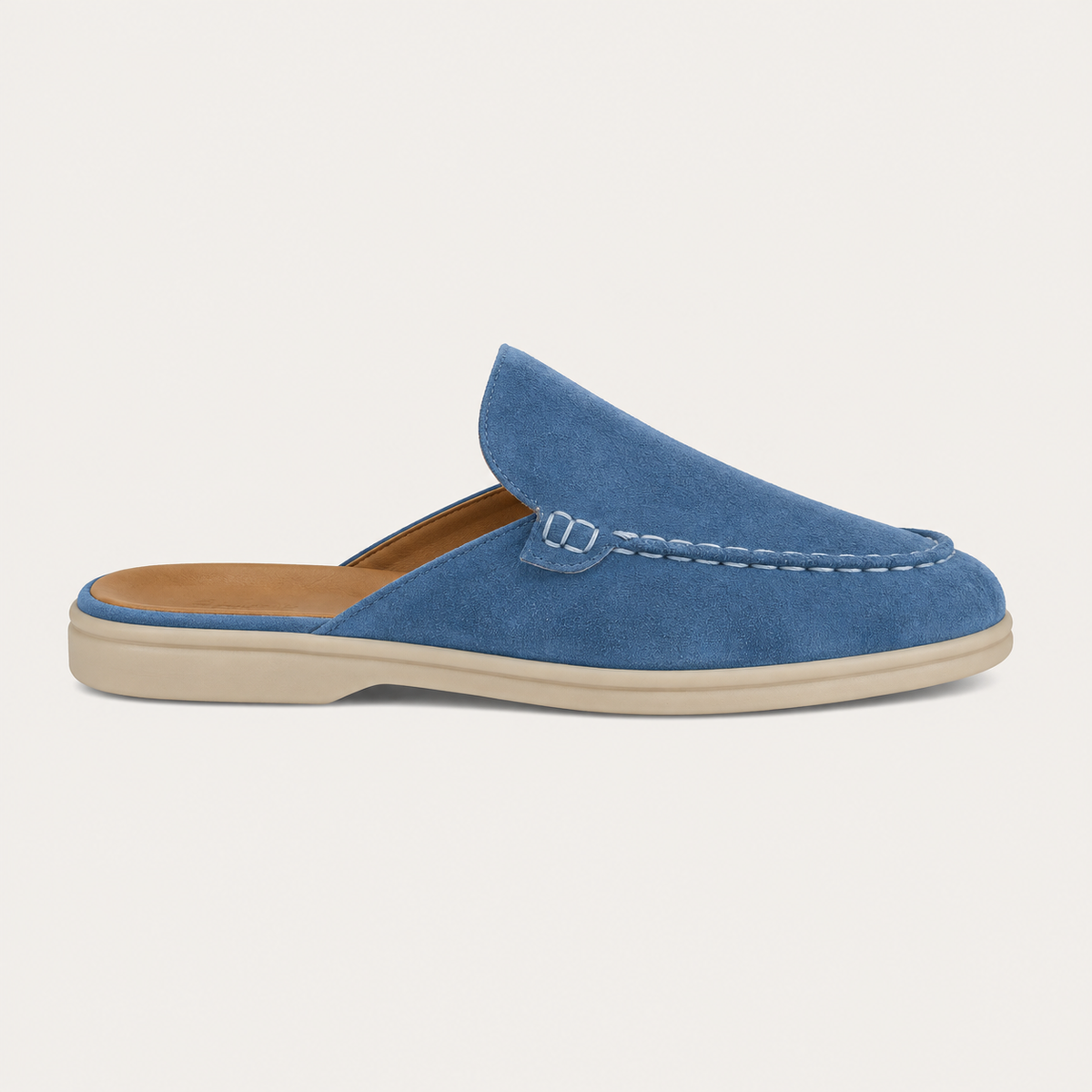 Herren Pantoletten Wildleder