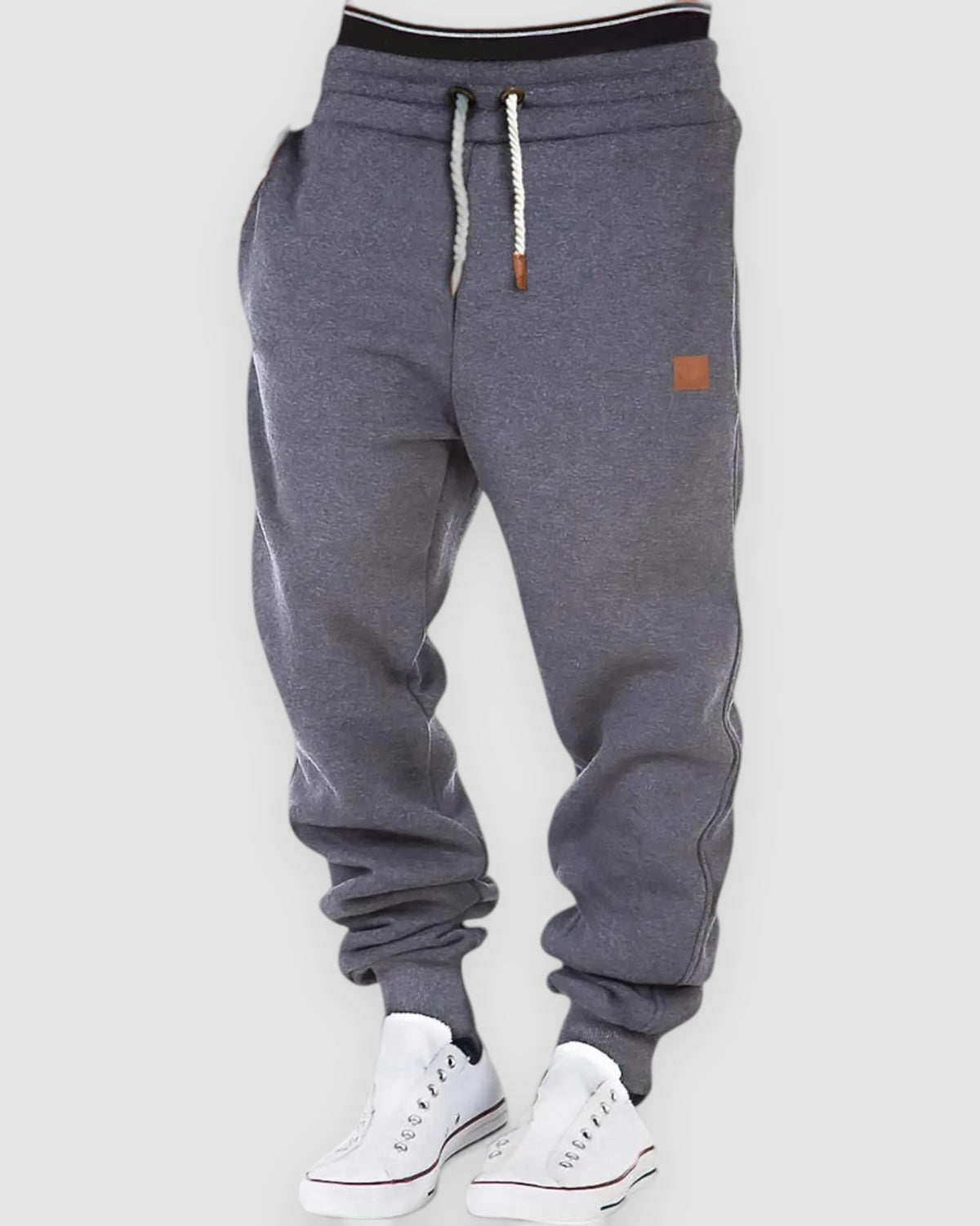 Herren Jogginghose casual – Marineblau in Dunkelgrau