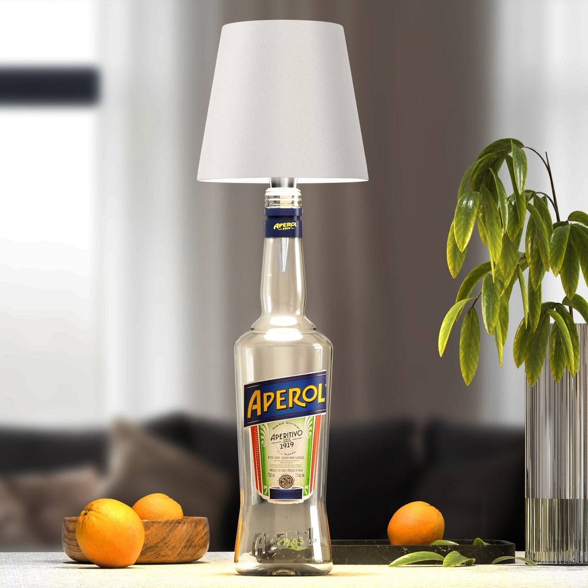 Kabellose Tischlampe Flaschenform