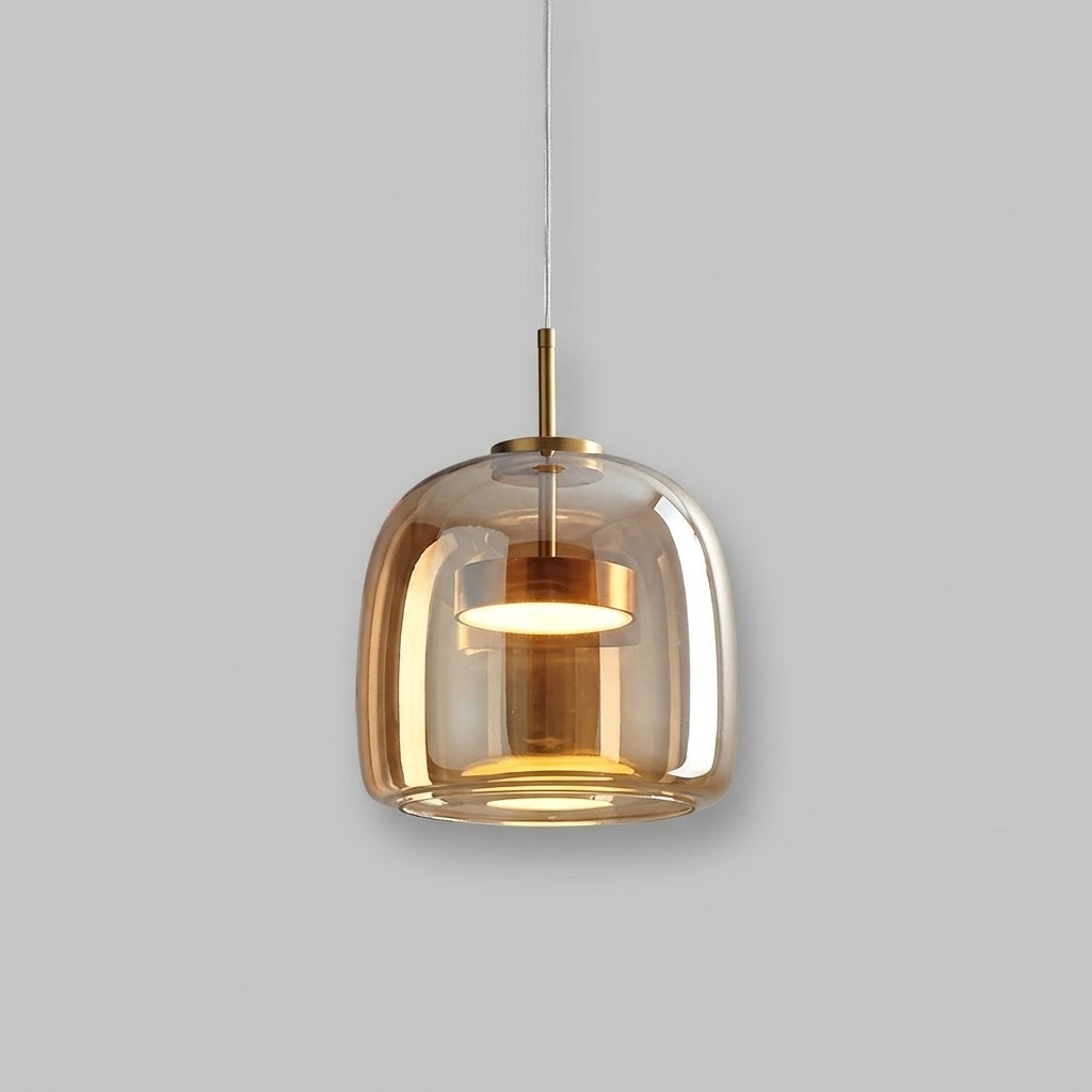 Luxus Glas & Metall Pendelleuchte – Elegante Hängeleuchte
