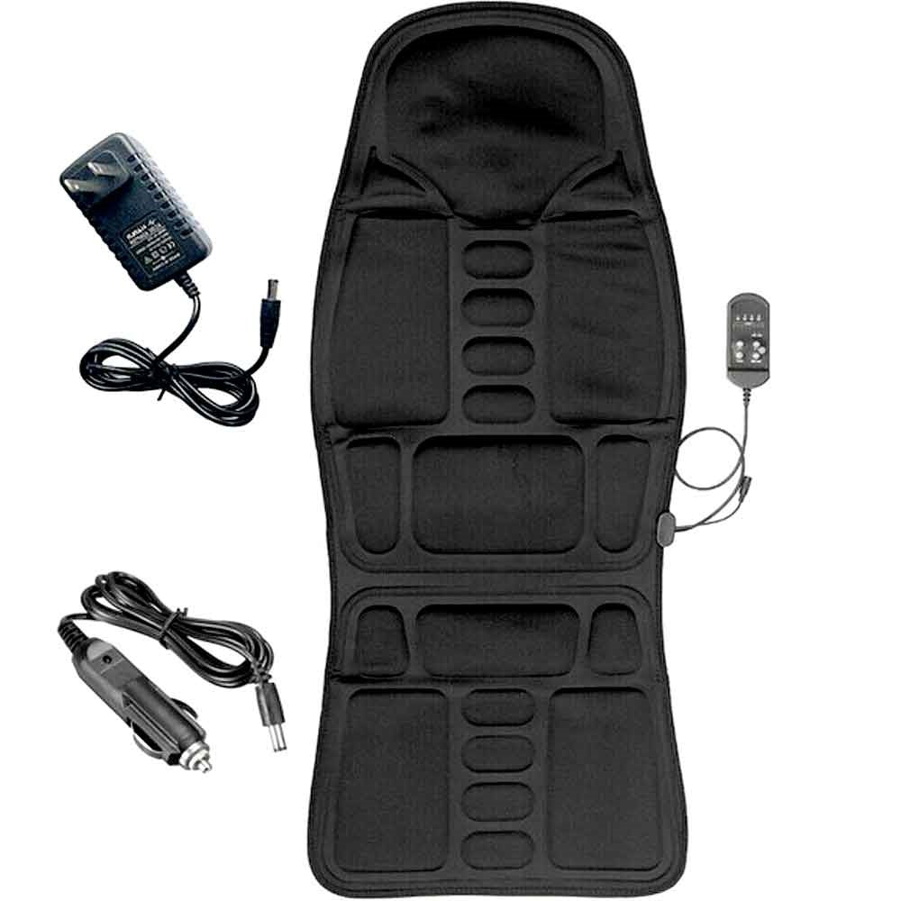 Beheizte Massage-Sitzauflage mit 8 Massagezonen – Auto & Zuhause