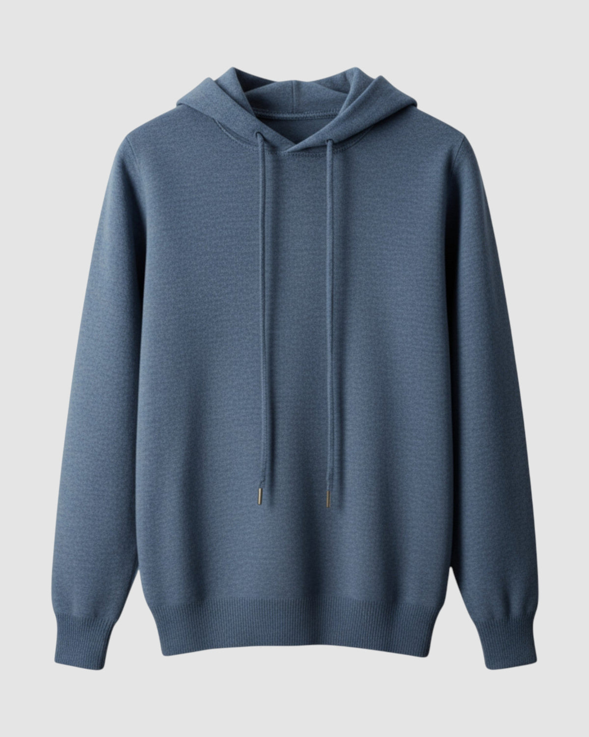 Herren Hoodie aus Merinowolle mit Kapuze in Marineblau