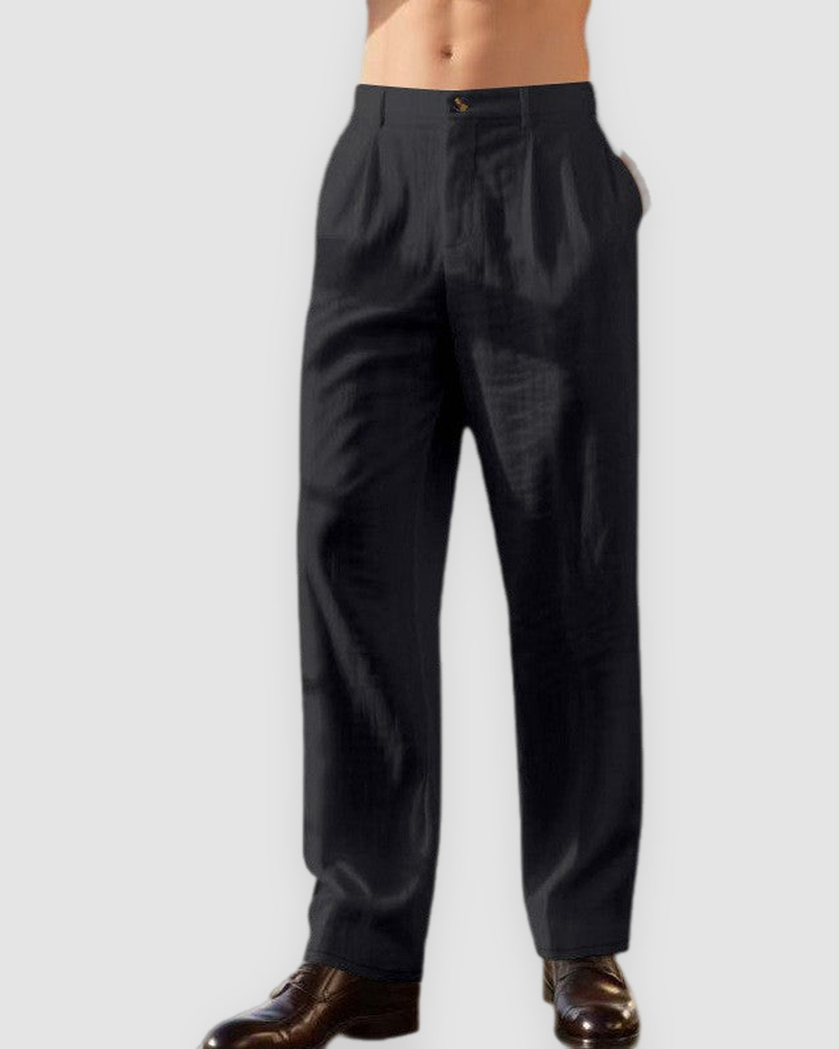 Herren Leinenhose mit weitem Bein, sommerlich bequem, Bild 7
