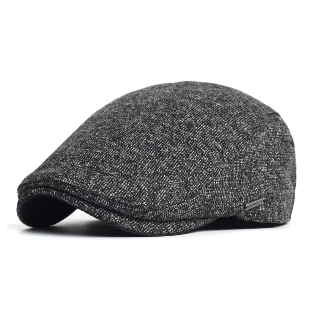 Beret : Streetsyle Baret Class Dames - Zwart in Donker Grijs