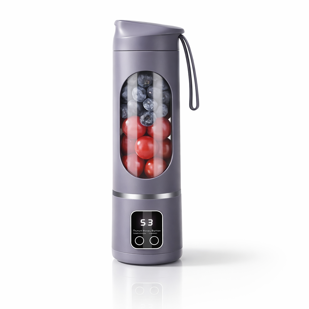 Mixer tragbar, USB-aufladbar – Grau – Ansicht 5