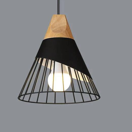 Odelle - Nordische Holz und Metall Pendelleuchte