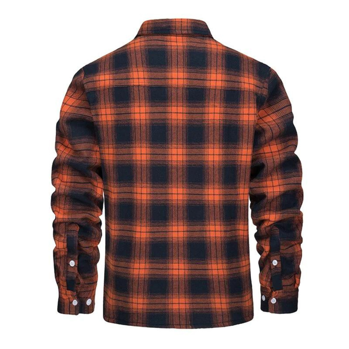 Herren Hemdjacke Kariert mit Fleecefutter