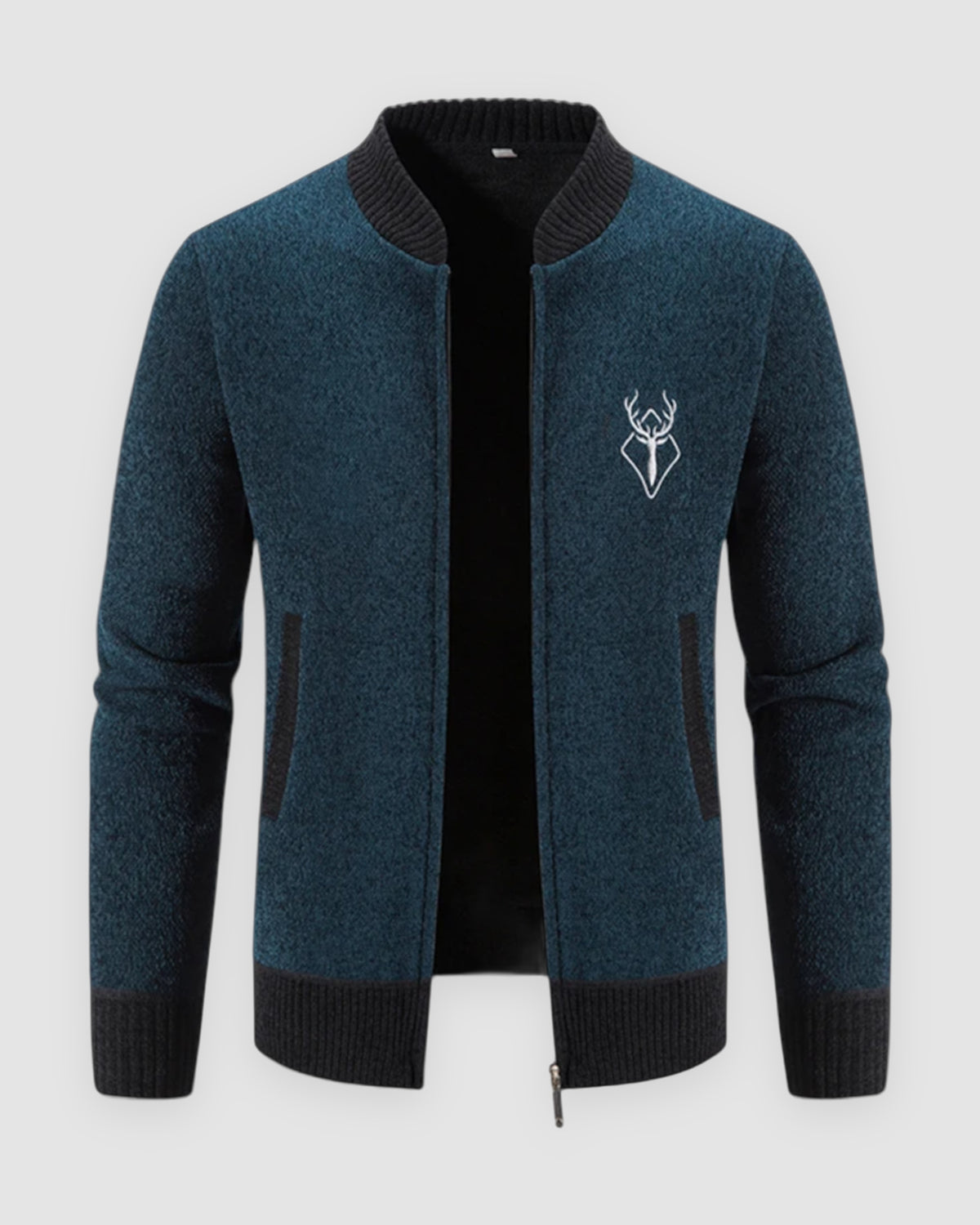 Herren Strickjacke mit Zip aus 100% Merinowolle, Bild 5