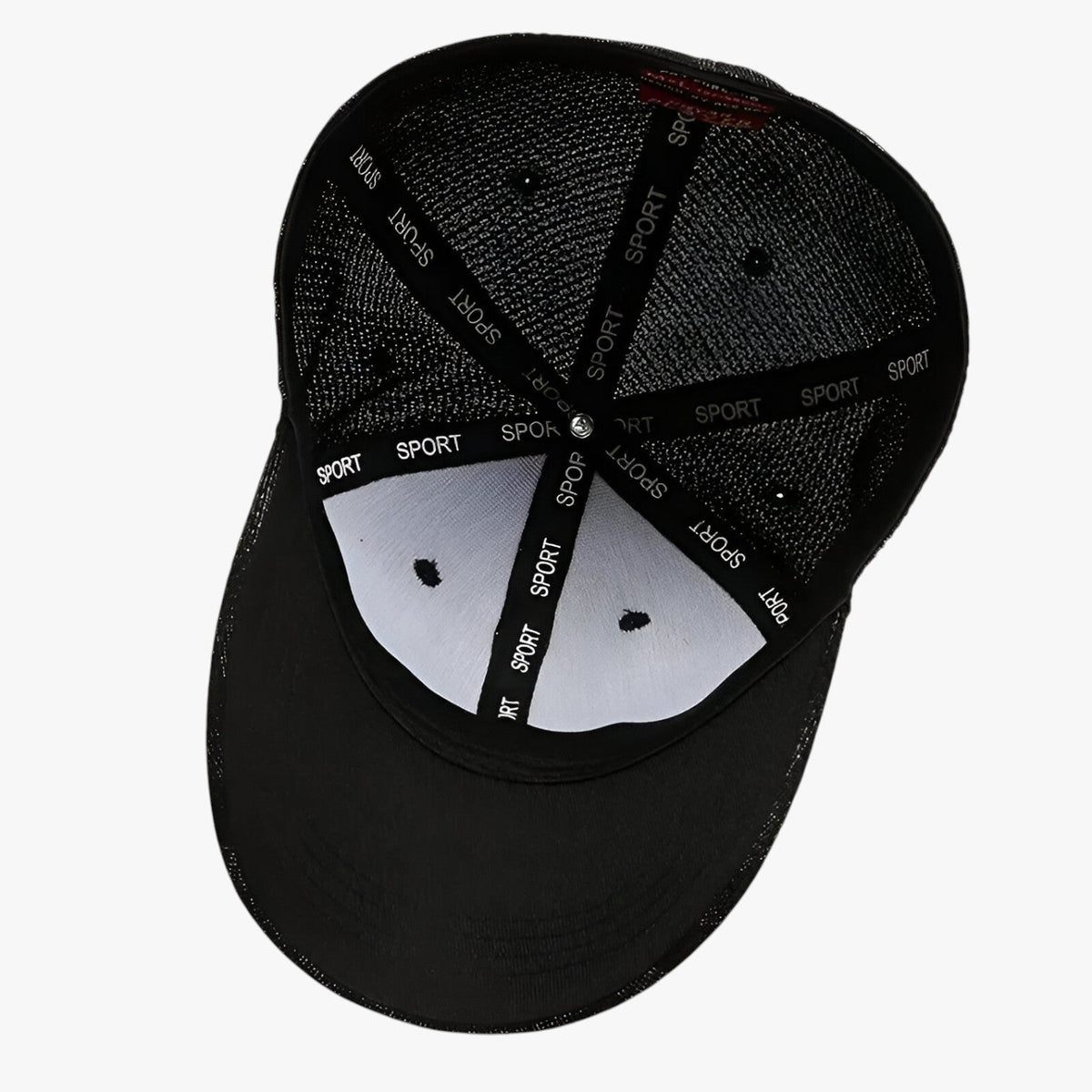 Maverick | Mønstret sports hat med elastik - Blå 56-59cm - Baseball Cap