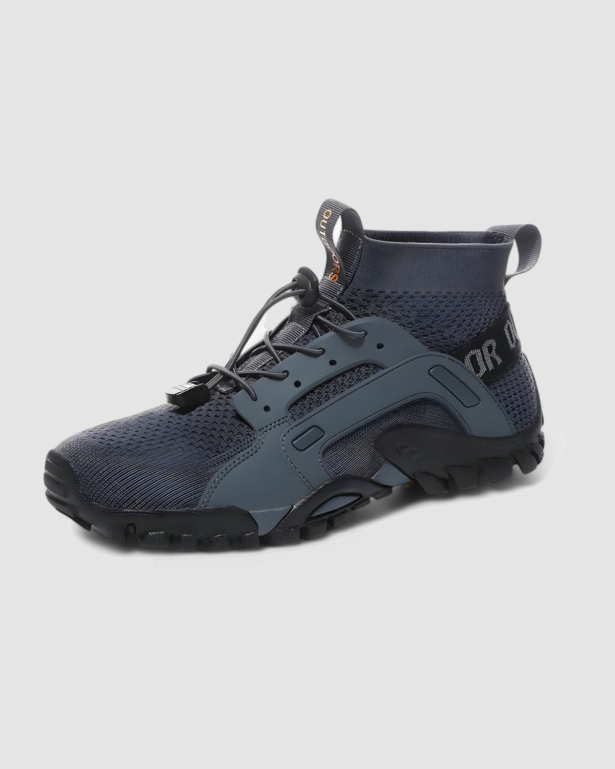 Wanderschuhe hoch, schnelltrocknend in Grau