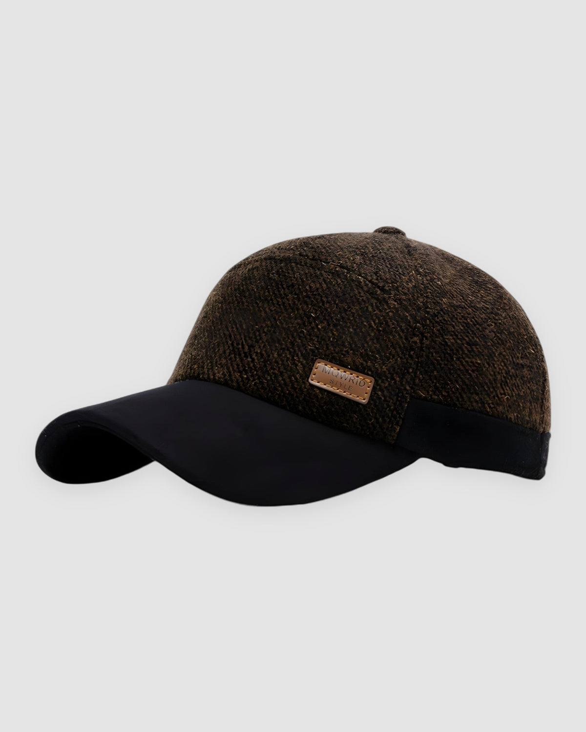 Herren Baseball Cap mit Ohrenklappen, Vintage-Stil – Braun – Ansicht 3