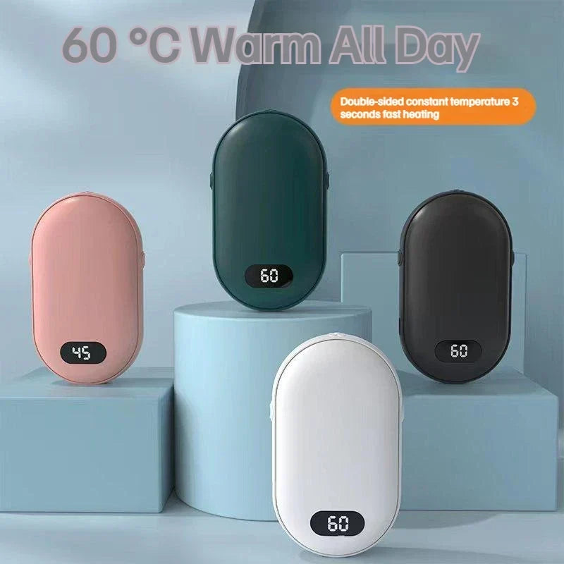 2-in-1 Wiederaufladbare Handwärmer-Powerbank – USB-Taschenwärmer