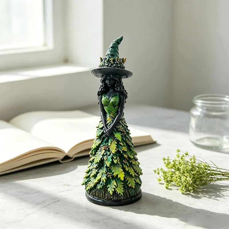 Gothic Hexenfigur mit Herbstdetails - Harz 25cm