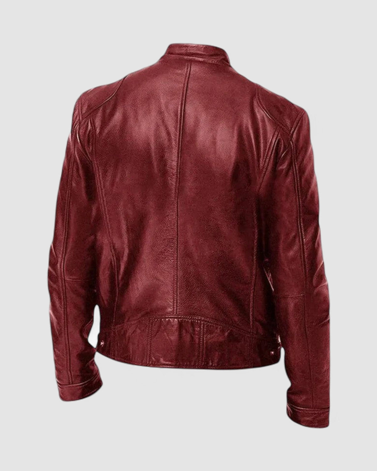 Herren Lederjacke kurz mit Stehkragen – Ansicht 5
