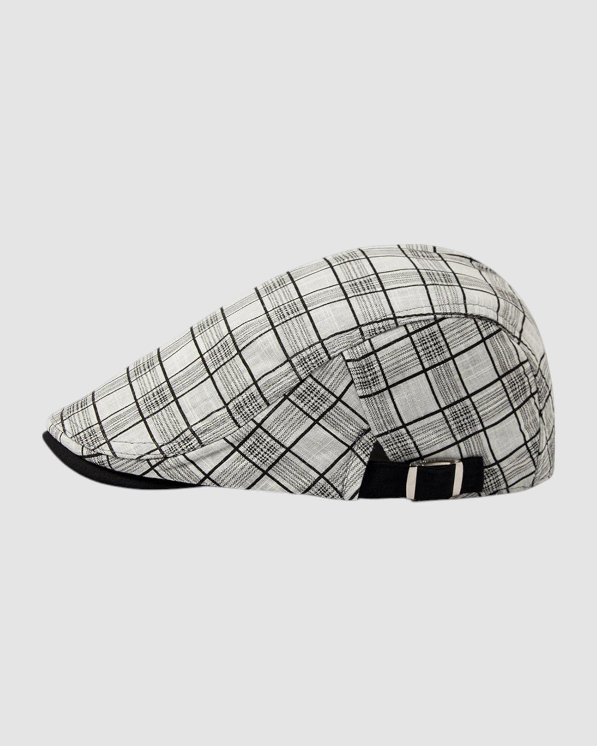 Herren Sommerhut aus Baumwolle und Leinen, atmungsaktiv in White Stripes