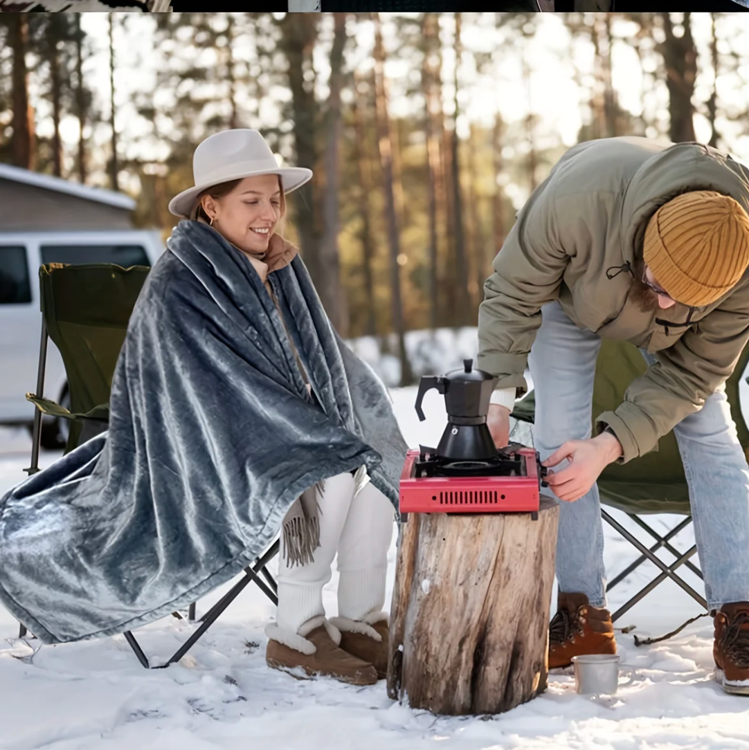 12V Elektrische Auto-Heizdecke – Waschbare Reisedecke