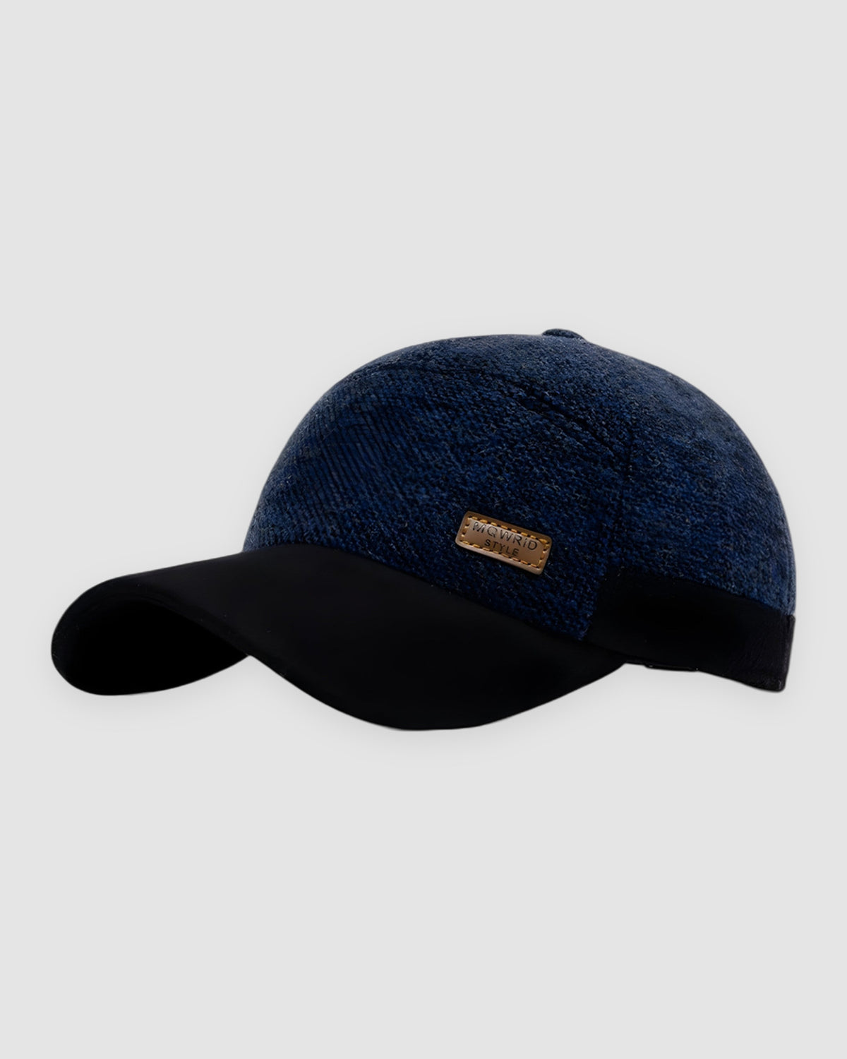Herren Baseball Cap mit Ohrenklappen, Vintage-Stil – Blau