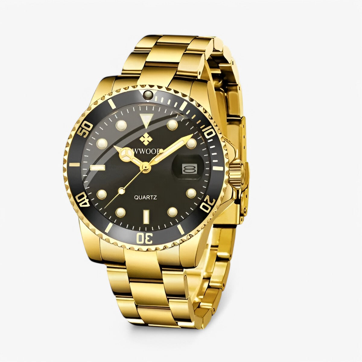 Herren Armbanduhr Edelstahl Wasserdicht