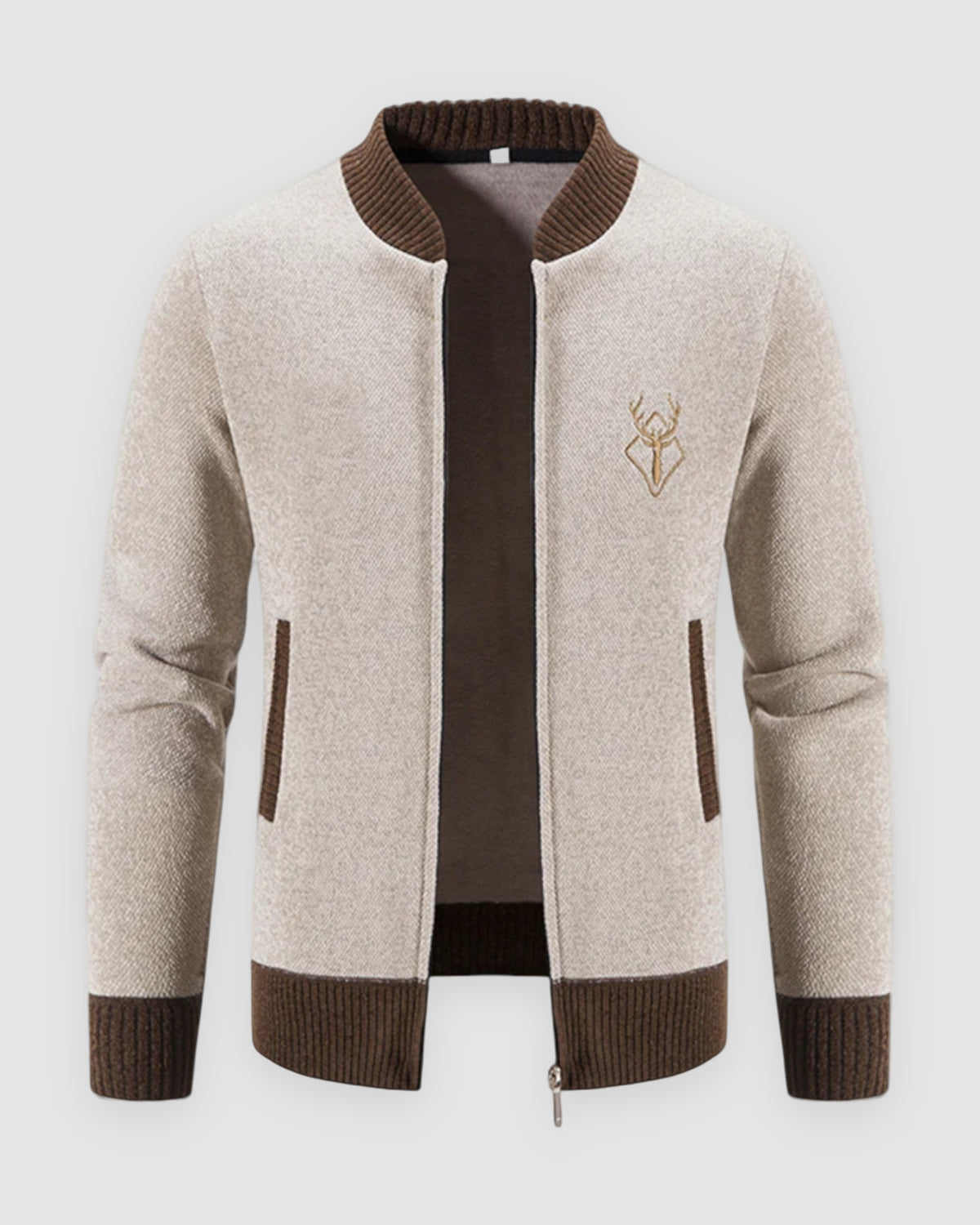 Herren Strickjacke mit Zip aus 100% Merinowolle, Bild 16