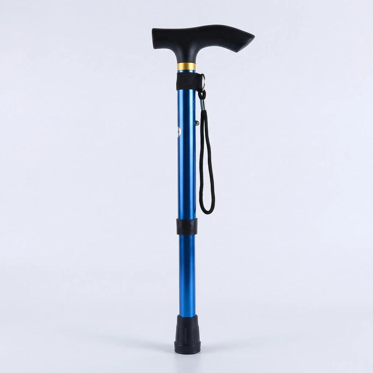 Faltbarer Aluminium-Gehstock mit T-Griff und Handschlaufe