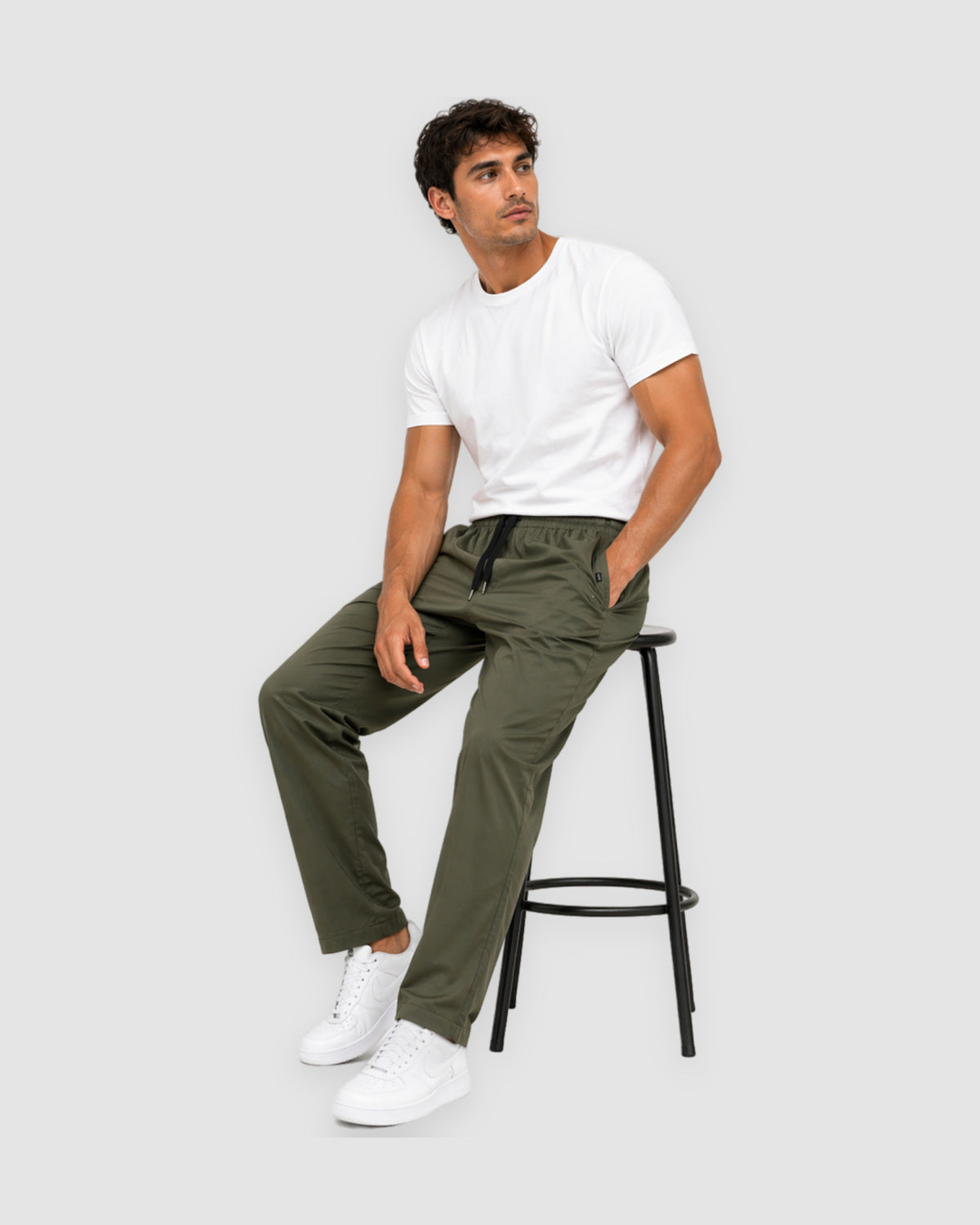 Herren Hose mit Kordelzug, flexibel und strapazierfähig – Schwarz, Bild 14