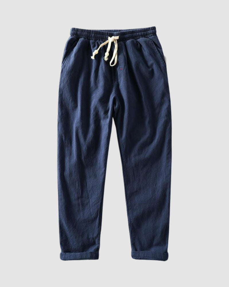 Linnen broek voor heren met een losse pasvorm