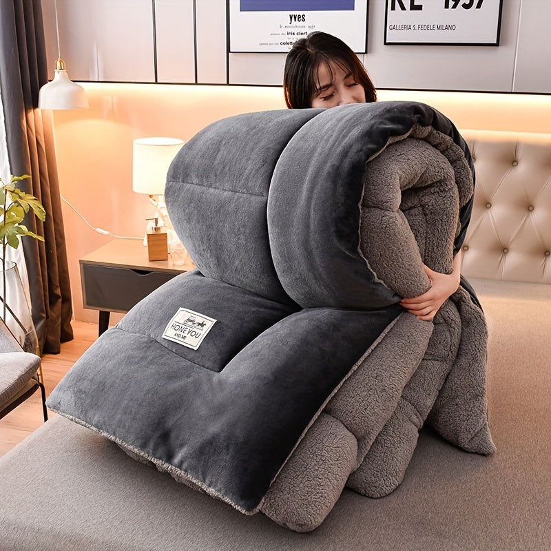 Doppelseitige Sherpa-Fleece-Decke – Dicke & Weiche Kuscheldecke
