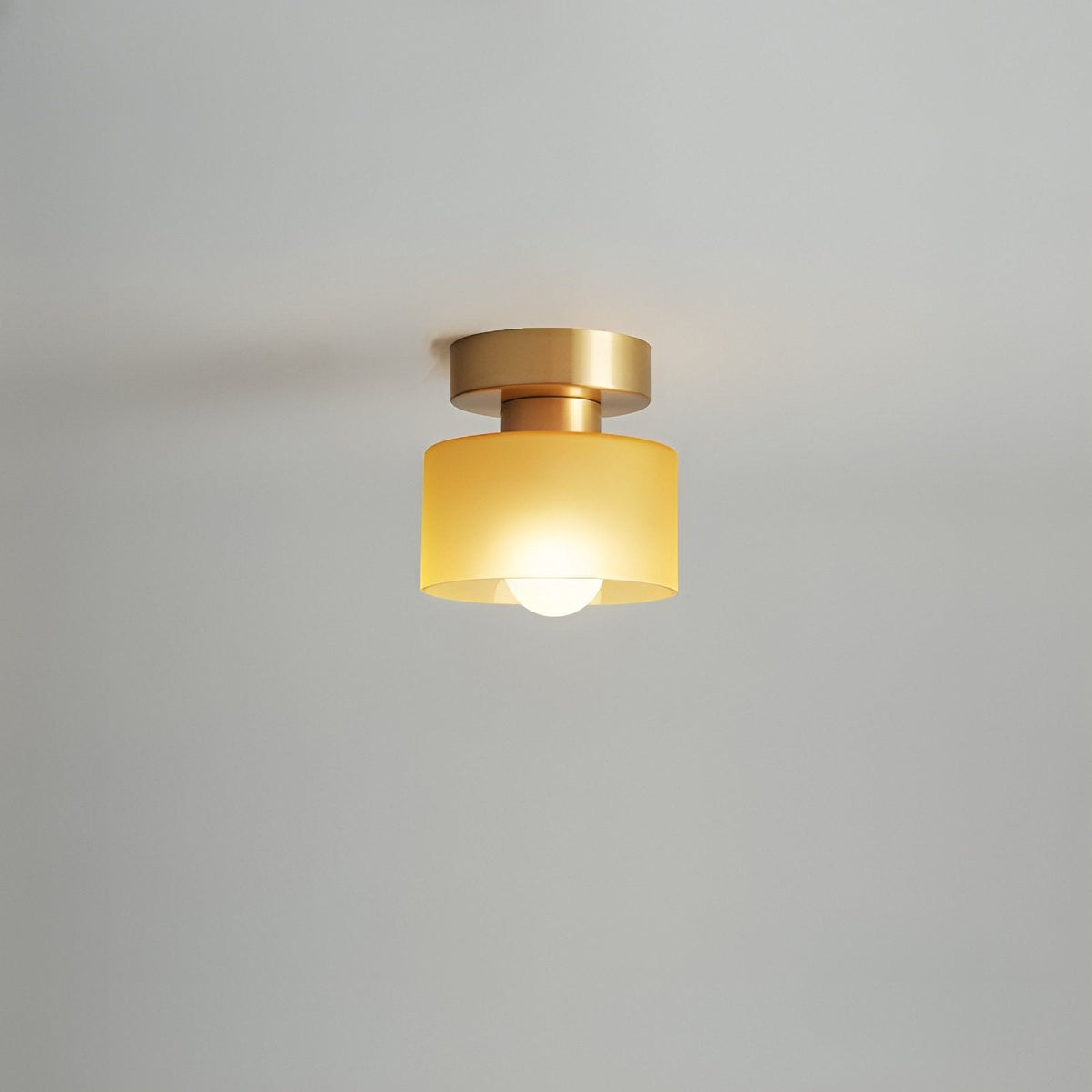 Bauhaus Geometrische Alabaster Deckenleuchte Trommel