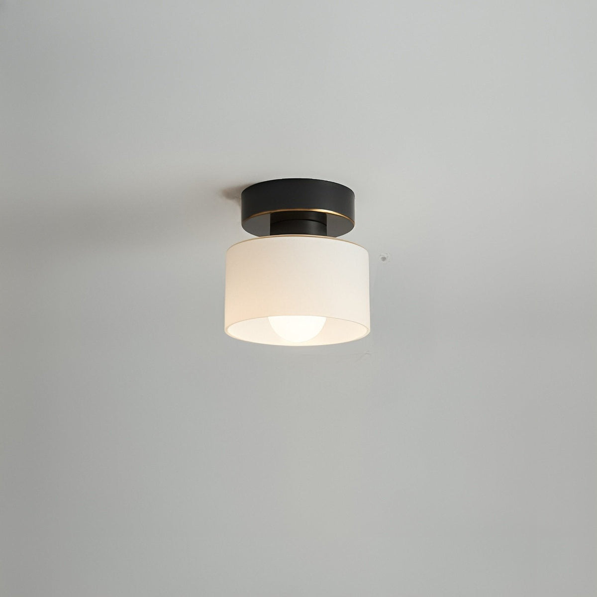 Bauhaus Geometrische Alabaster Deckenleuchte Trommel