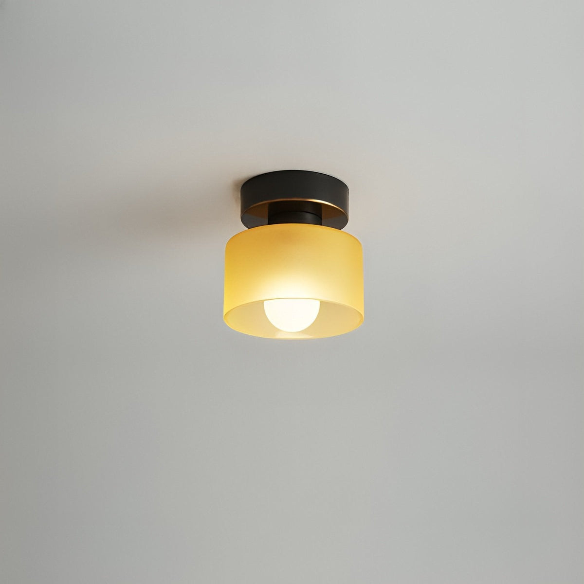Bauhaus Geometrische Alabaster Deckenleuchte Trommel
