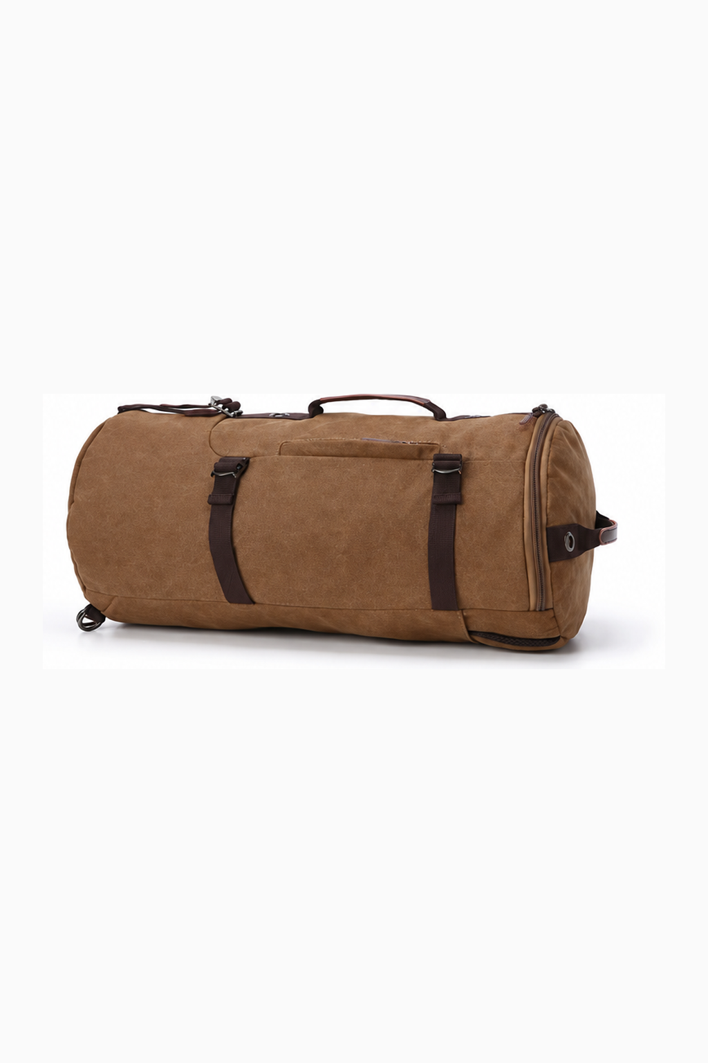 Convertible Canvas-Reisetasche und Rucksack – Braun