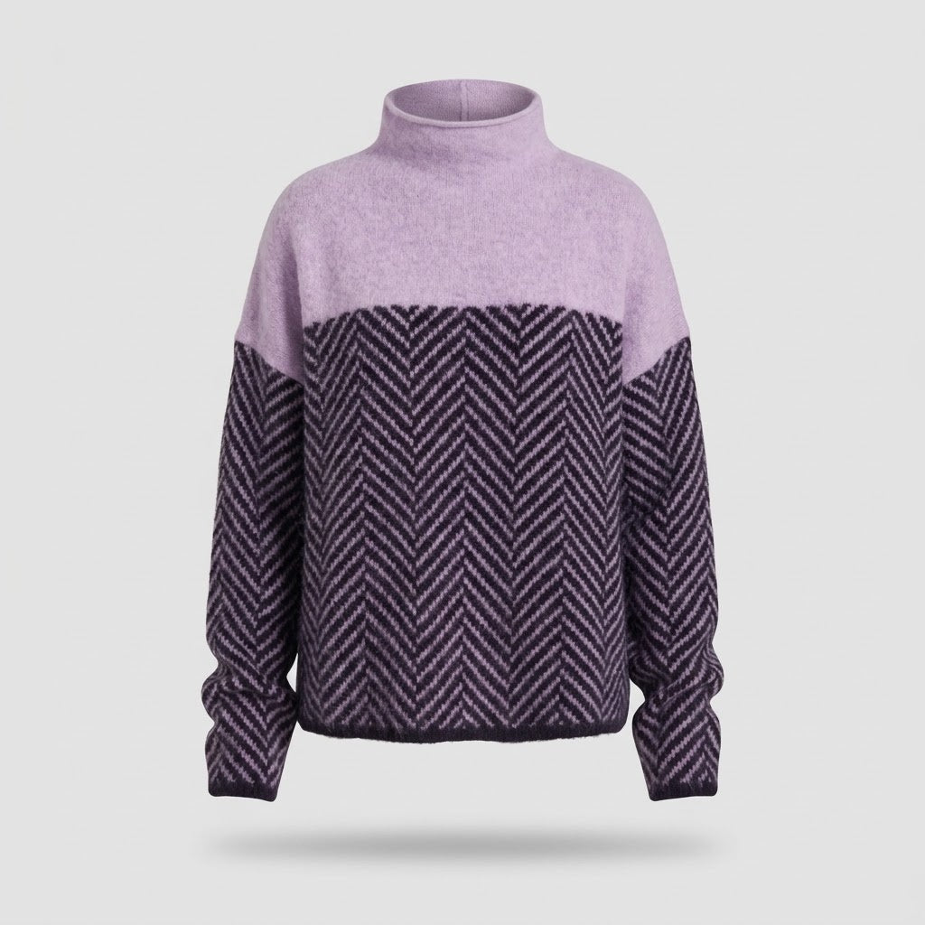 Women's Cashmere Turtleneck Sweater - Soft Knit Pullover