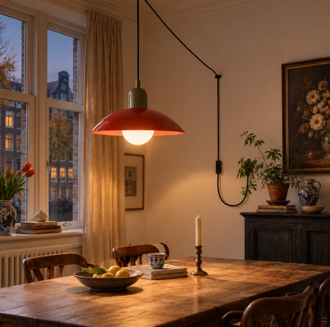 Steckdosen-Pendelleuchte im Mid-Century-Bauhaus-Stil – Ansicht 36