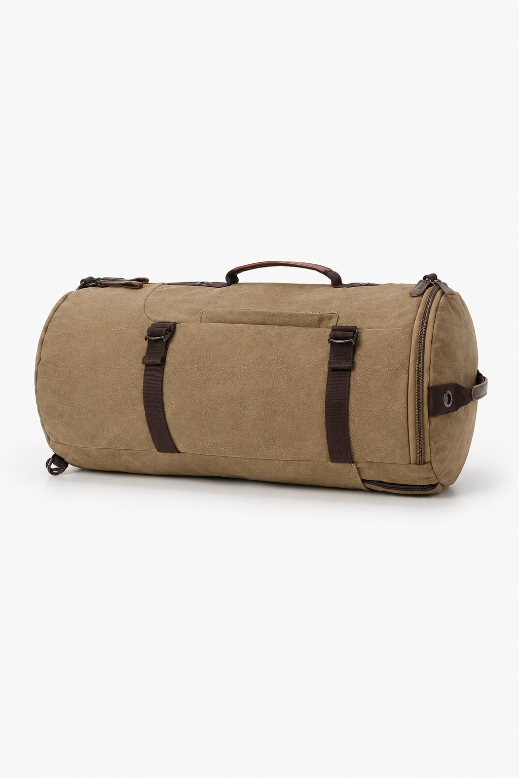 Convertible Canvas-Reisetasche und Rucksack – Khaki