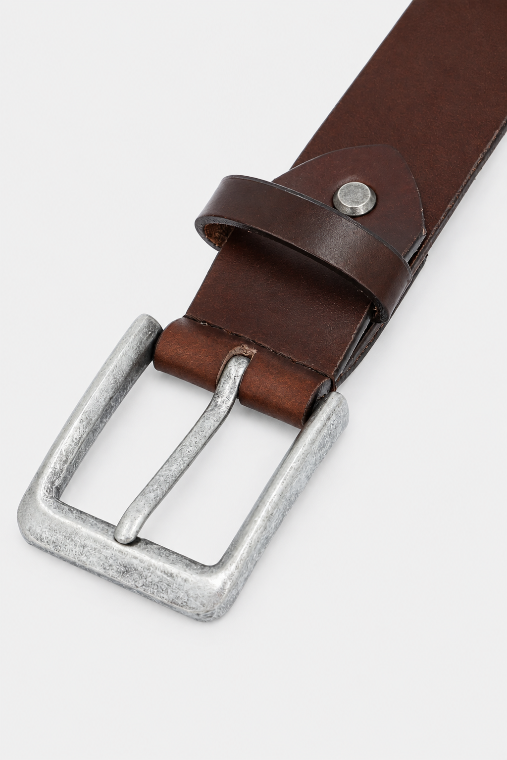 Ledergürtel aus Büffelleder, 3,9 cm, Vintage-Stil, zeitlos