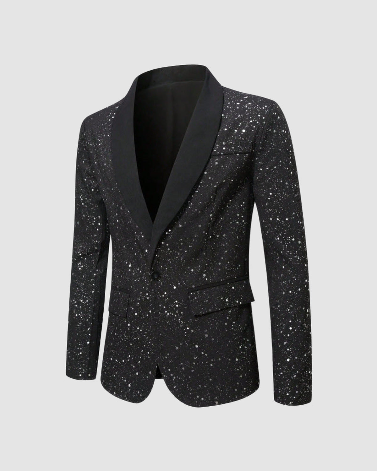 Herren Sakko mit Glitzer und Satin-Schalkragen, Bild 7