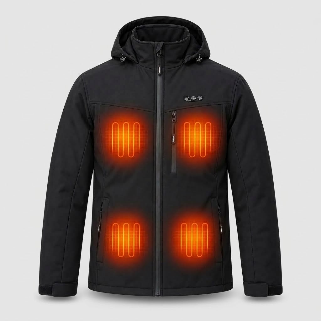 Herren Heizjacke mit 8 Wärmezonen – Powerbank-kompatibel