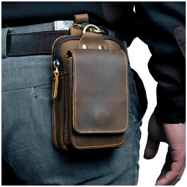 Herren Gürteltasche Echtleder
