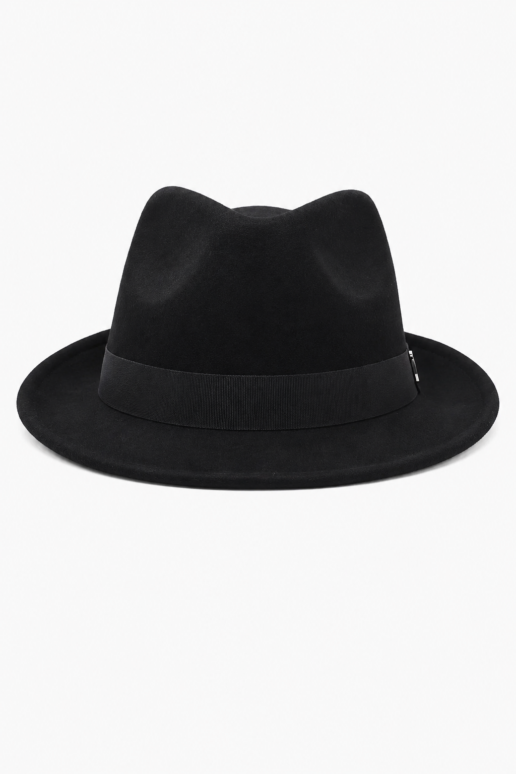 Schwarzer Fedora-Hut mit Hutband