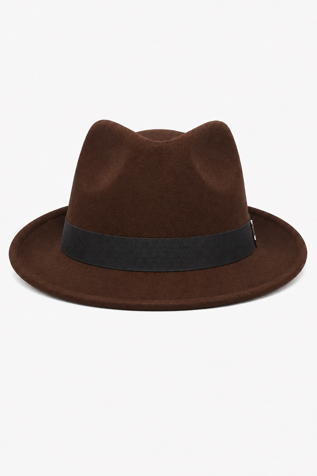 Brauner Fedora-Hut mit Hutband