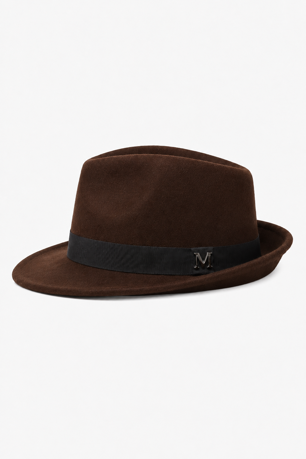 Brauner Fedora-Hut mit Hutband